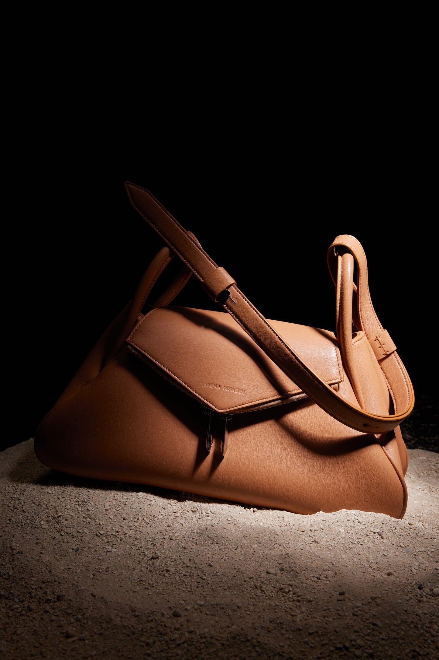 Gemini Shoulder Bag Latte Nappa