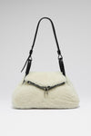 Gemini Shoulder Bag Almond Shearling