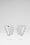 Gisele Earring White Crystals And Silver Base