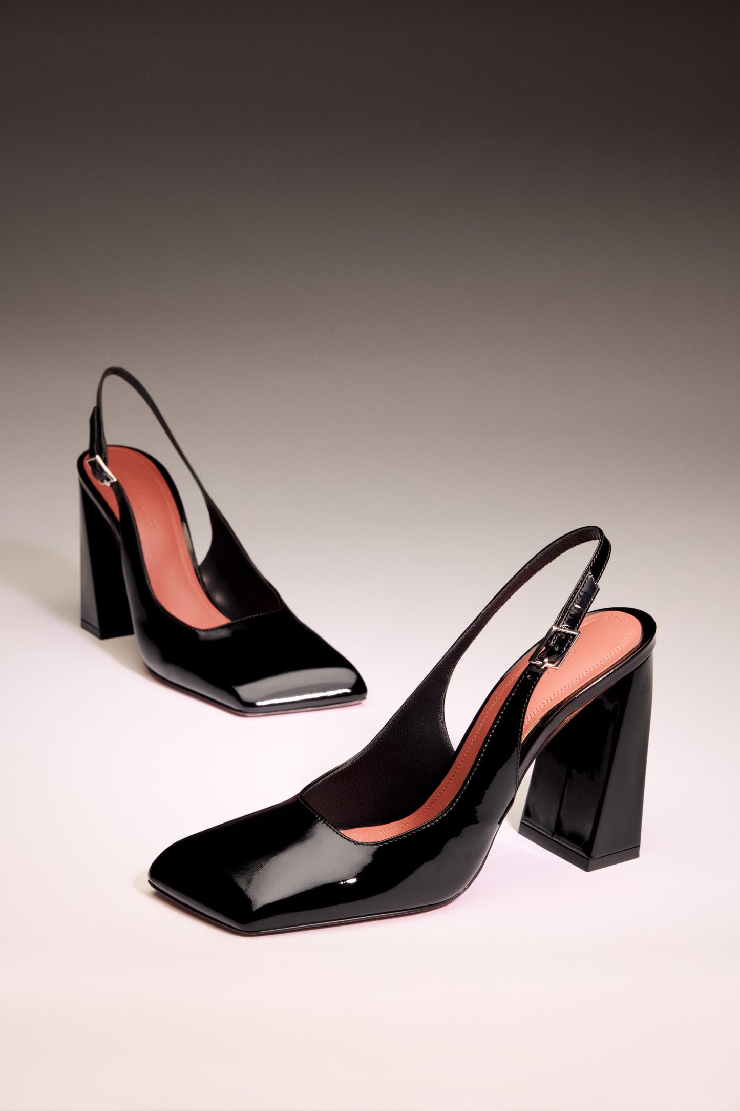 Charlotte Sling Black Patent