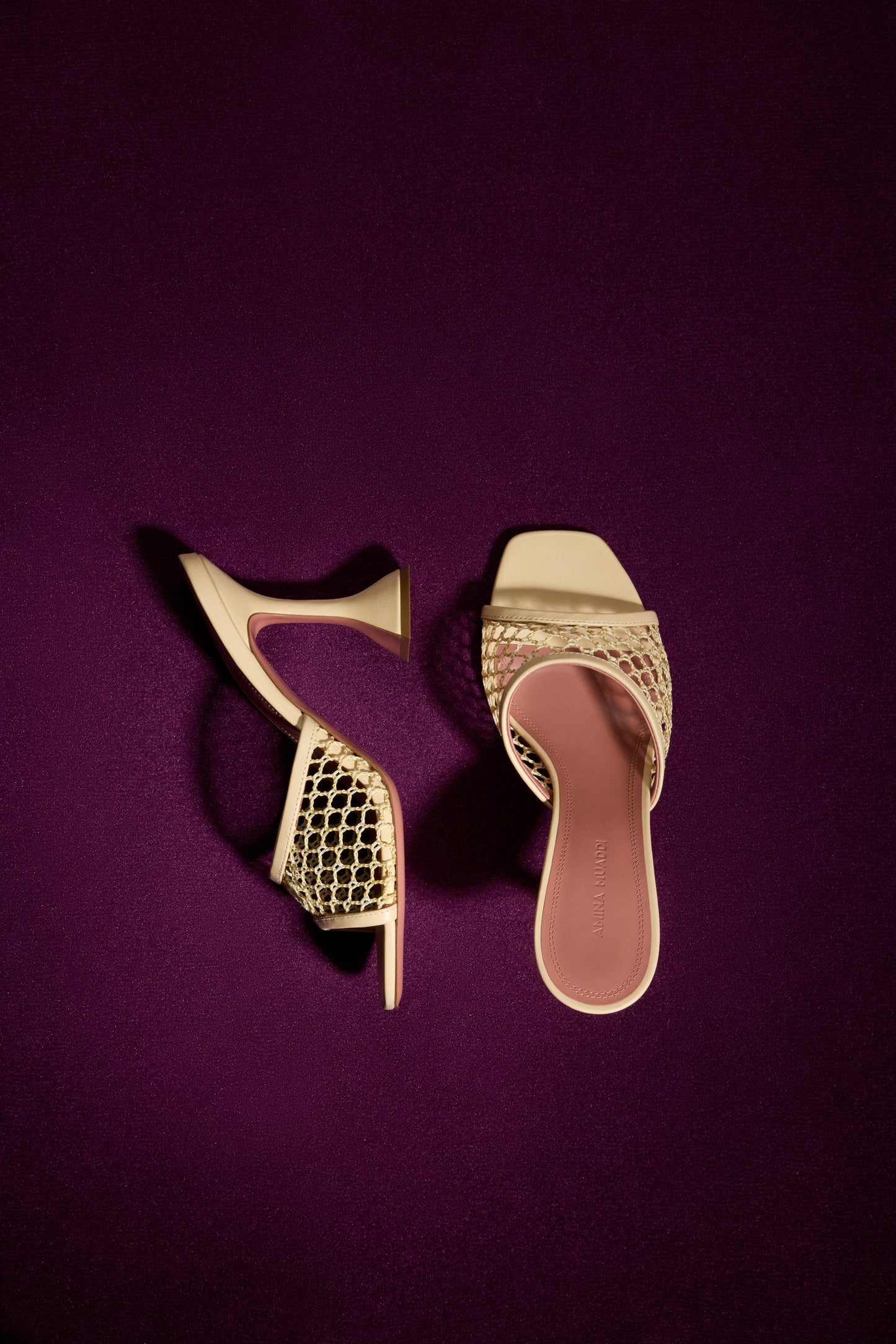 Lupita Net Slipper Beige