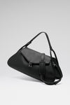 Gemini Jumbo Bag Black Grainy Leather