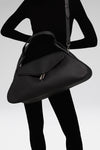 Gemini Jumbo Bag Black Grainy Leather