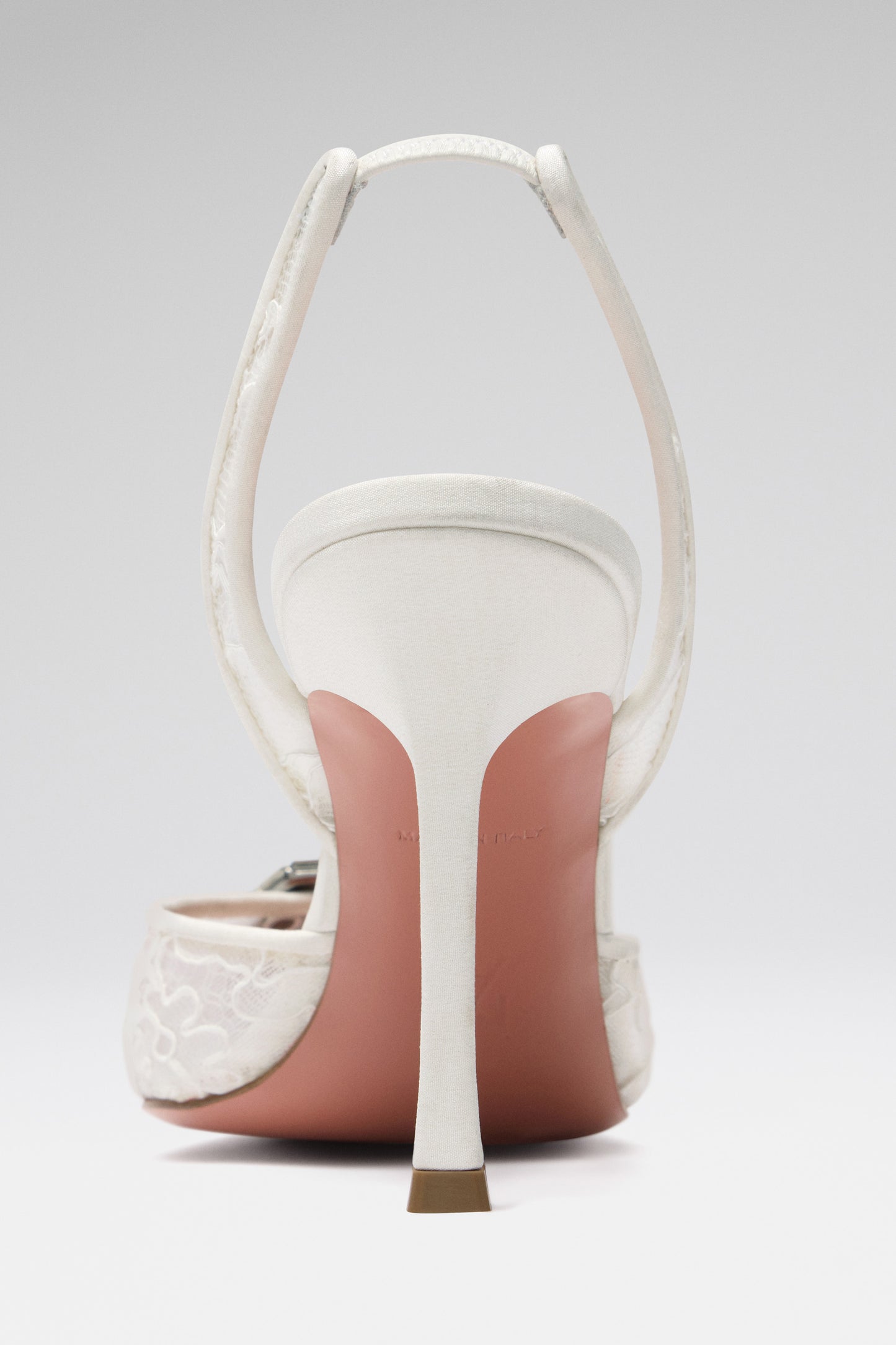 Camelia Lace Sling Ivory Lace And Antique Buckle