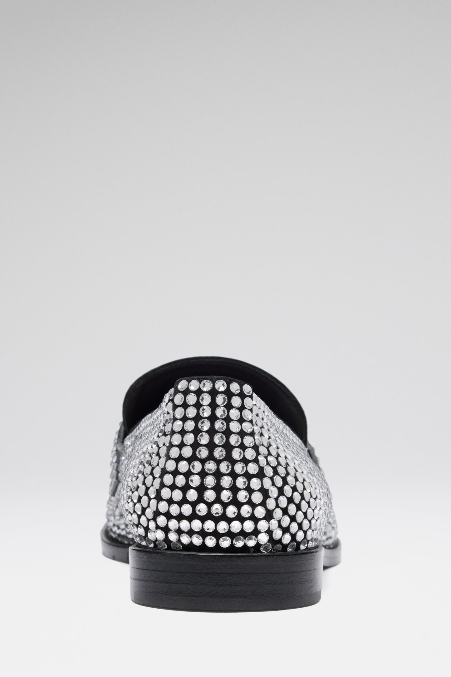 Tilda Crystal Loafer Black Suede And White Crystals