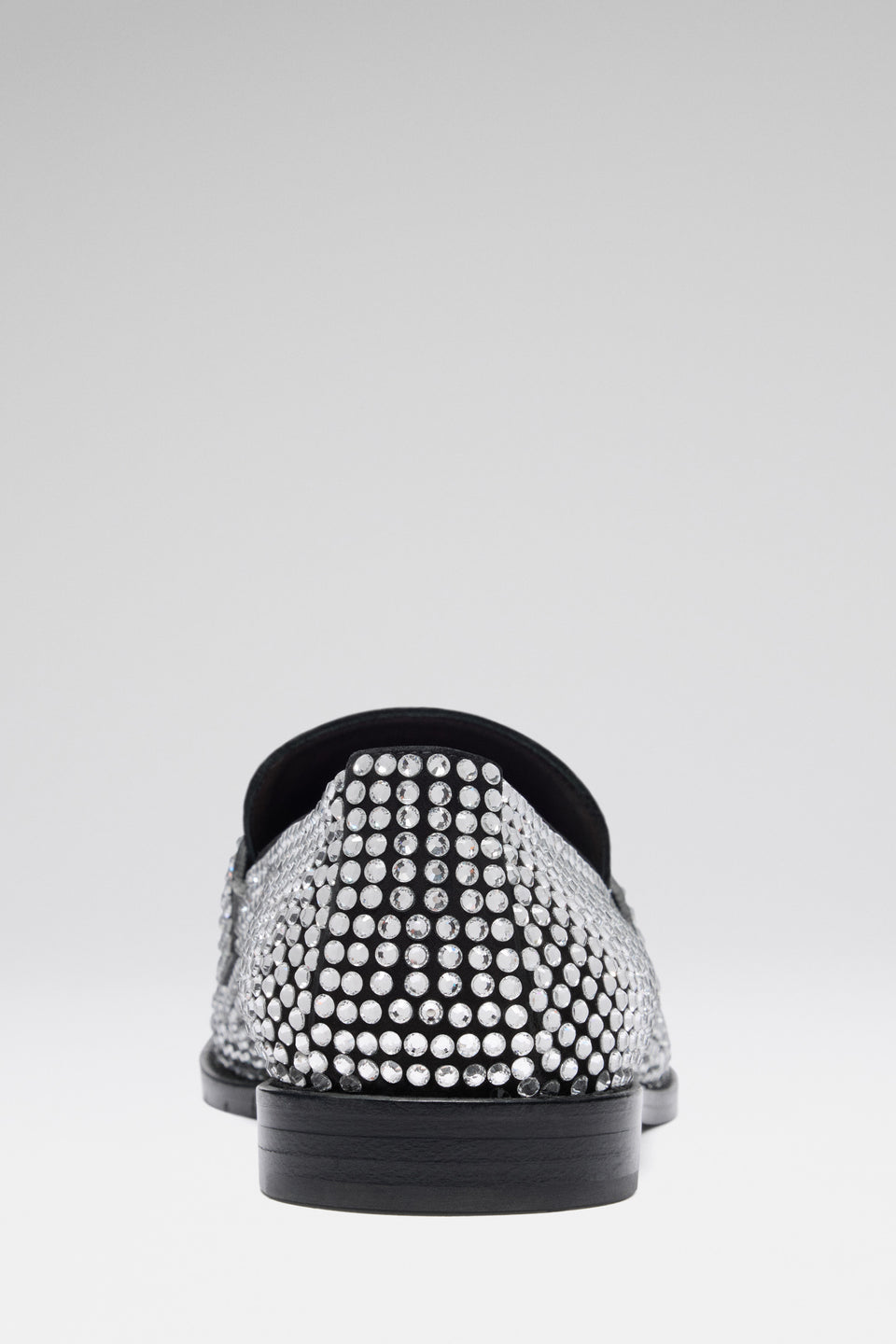 Tilda Crystal Loafer Black Suede And White Crystals