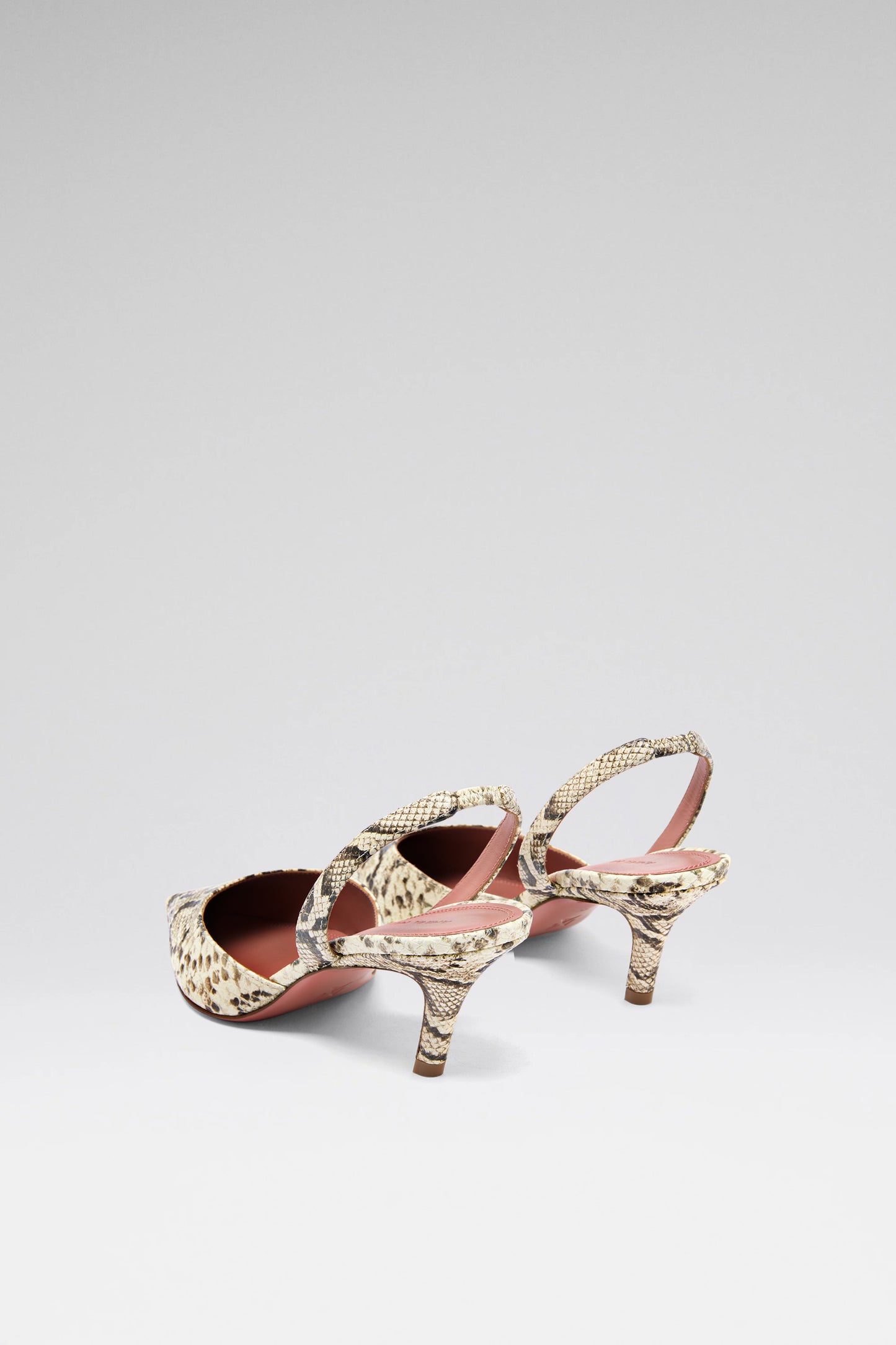 Sofia Sling 60 Shiny Snakeskin Print Leather