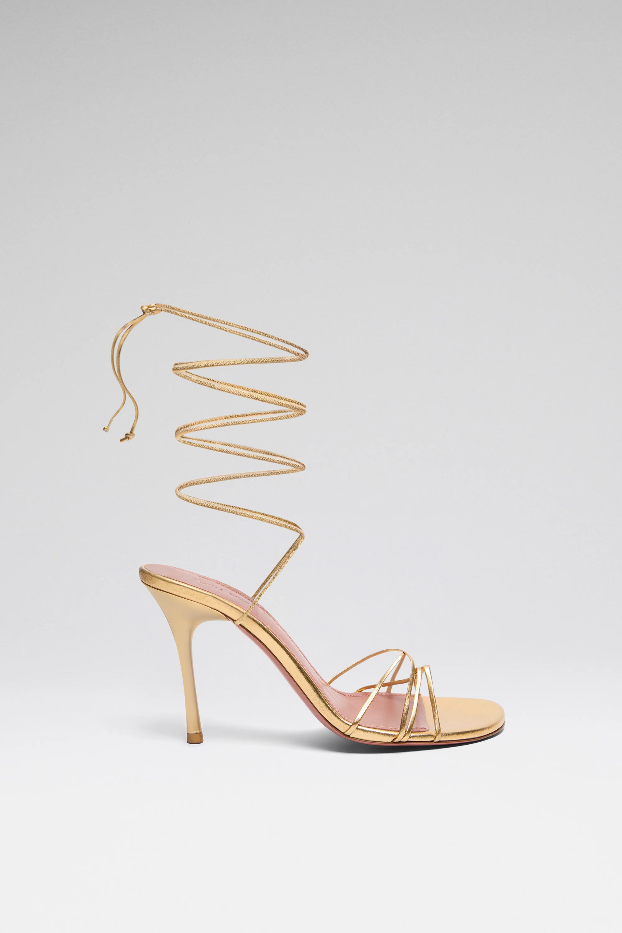 サンダル・ミュール Amina Muaddi Yellow Satin Sandals With Hourglass Heel Amina Muaddi Yellow Satin With Hourglass Heel | THE LIST