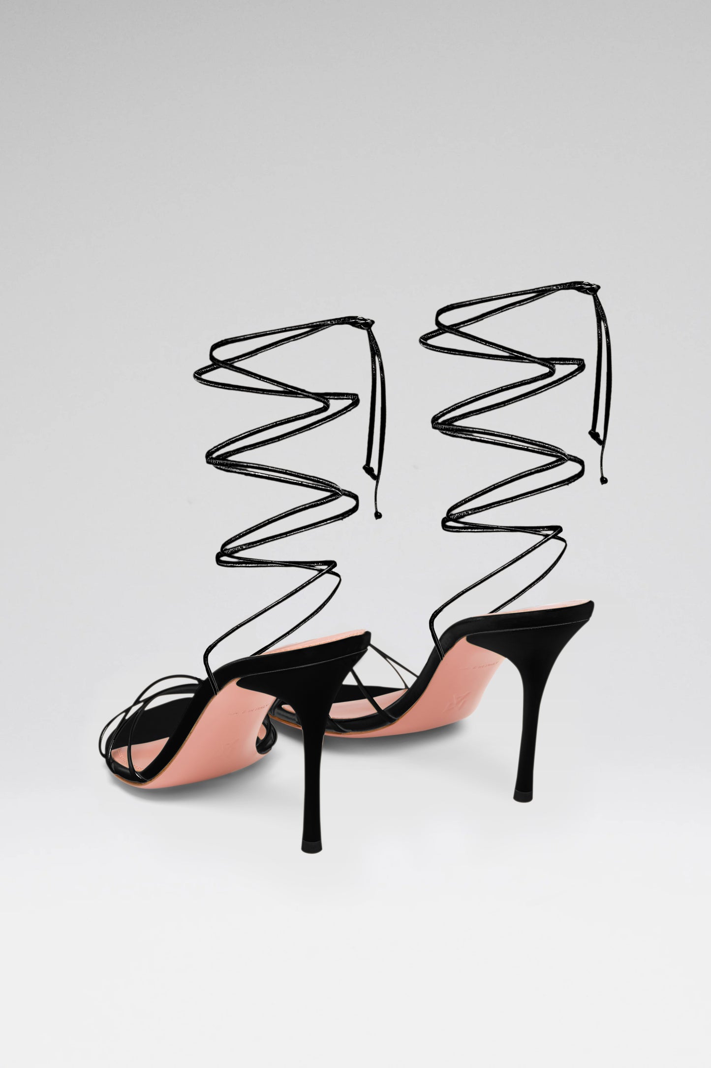 Lori Lace Up Sandal 95 Black Patent