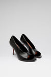 Julianne Peep Toe Pump Black Nappa