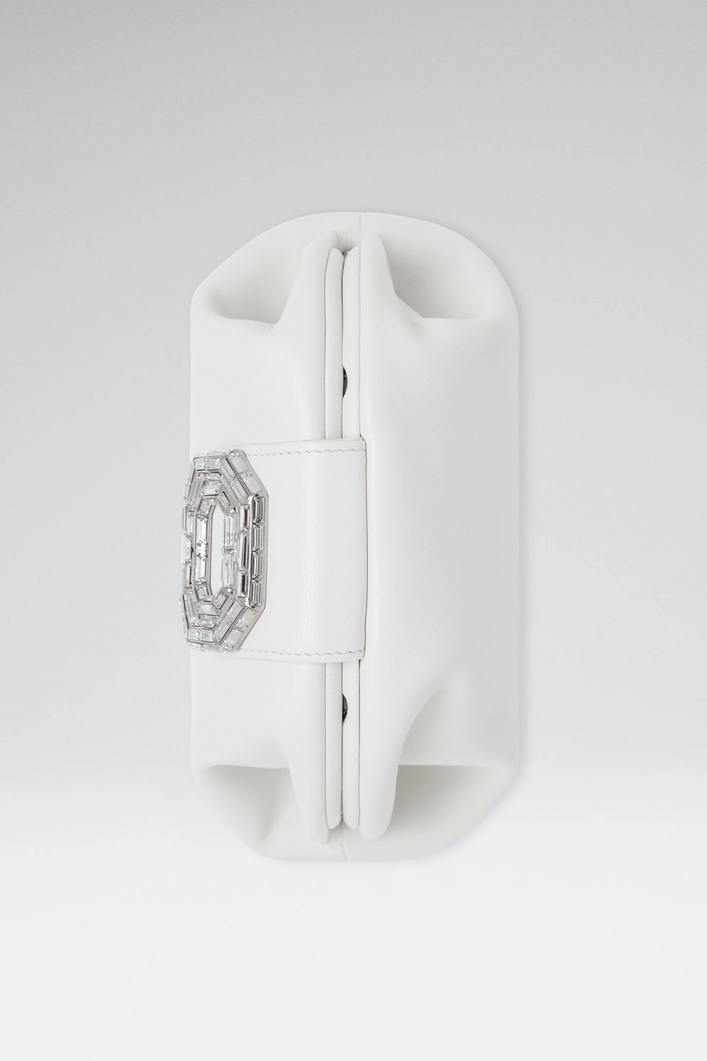Camelia Clutch White Nappa