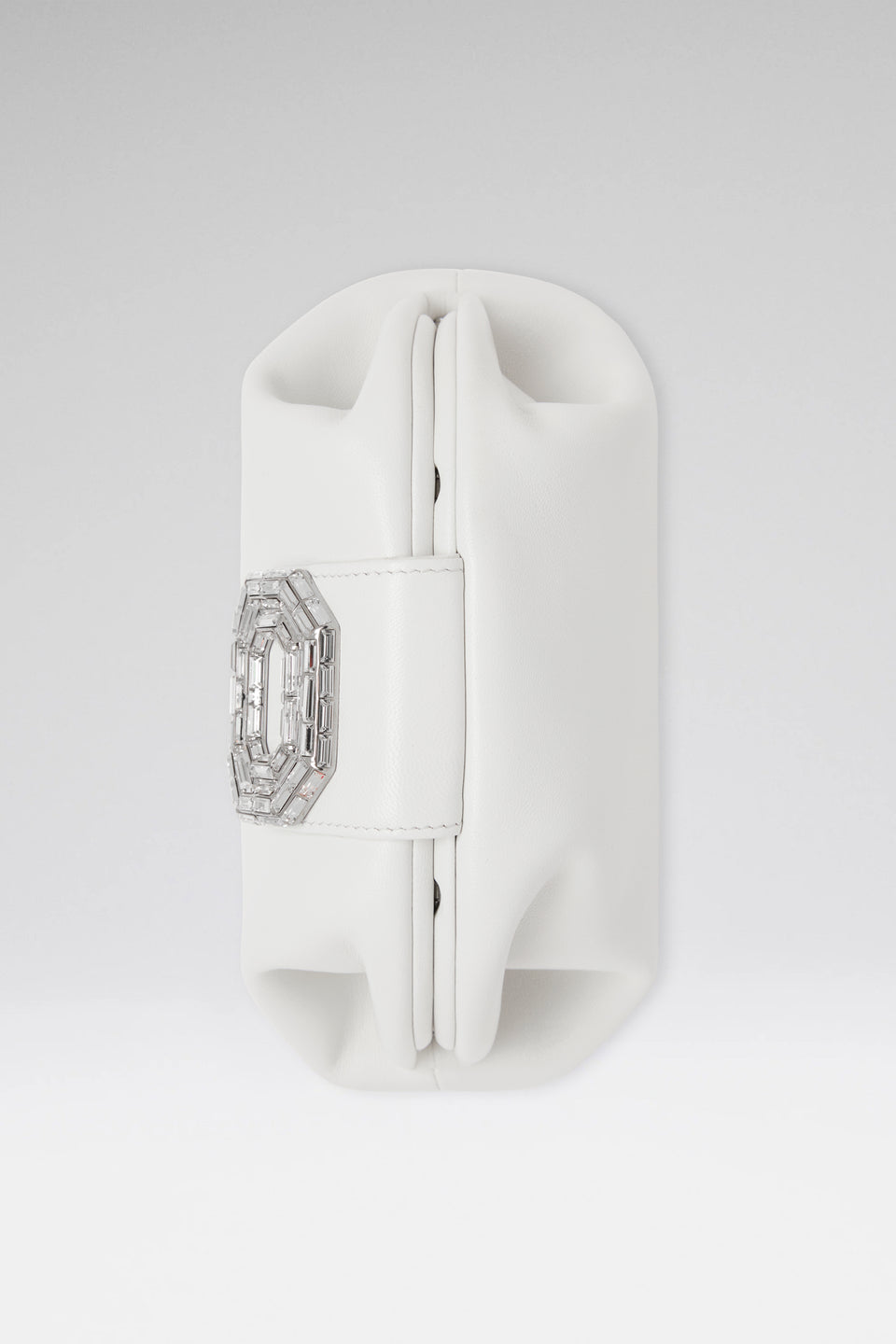 Camelia Clutch White Nappa
