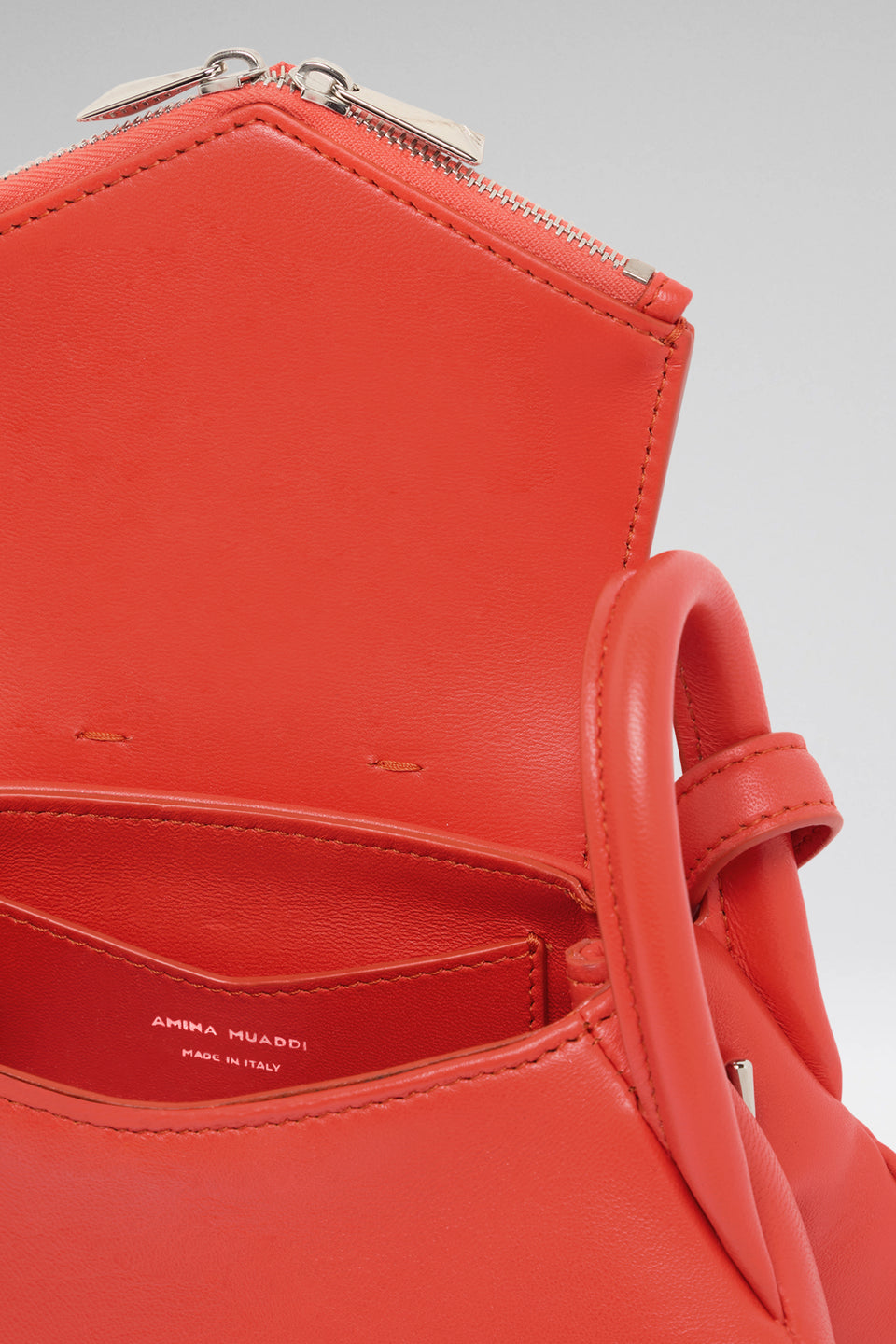 Gemini Small Shoulder Bag Tangerine Nappa