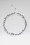 Gigi Choker Silver Base And White Crystals