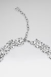 Gigi Choker Silver Base And White Crystals