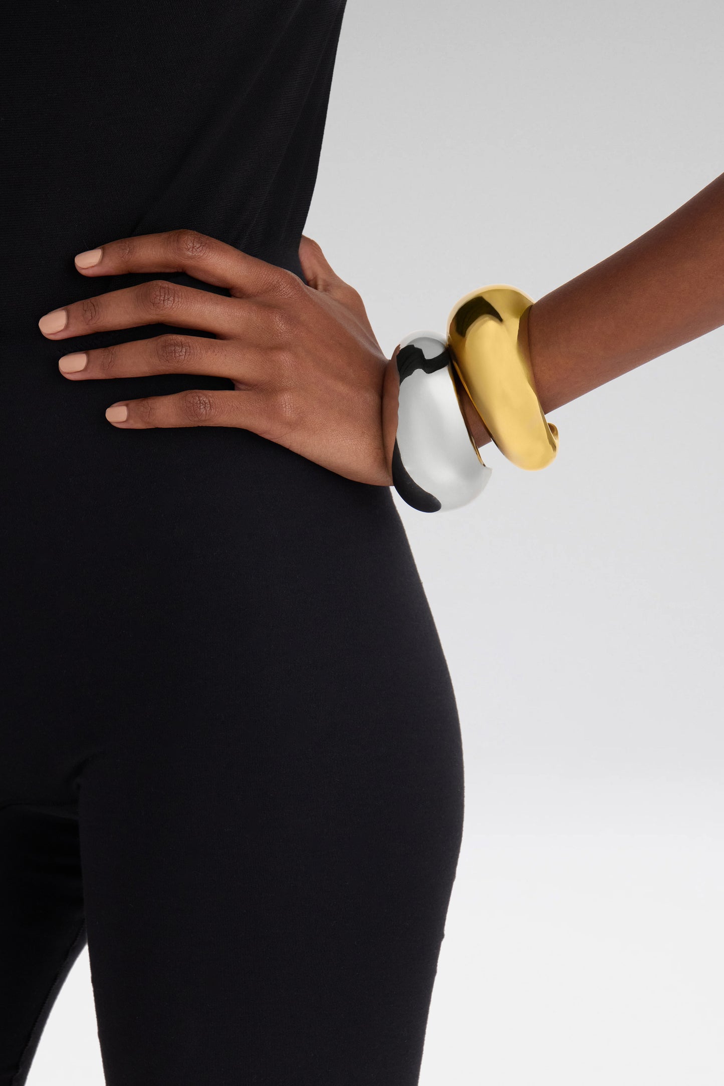 Gemini Cuffs Silver And Gold Base