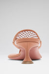Cameron Crystal Net Sandal Latte Nappa