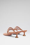 Cameron Crystal Net Sandal Latte Nappa
