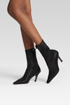 Jamie Stretch Bootie 80 Black Stretch Nappa