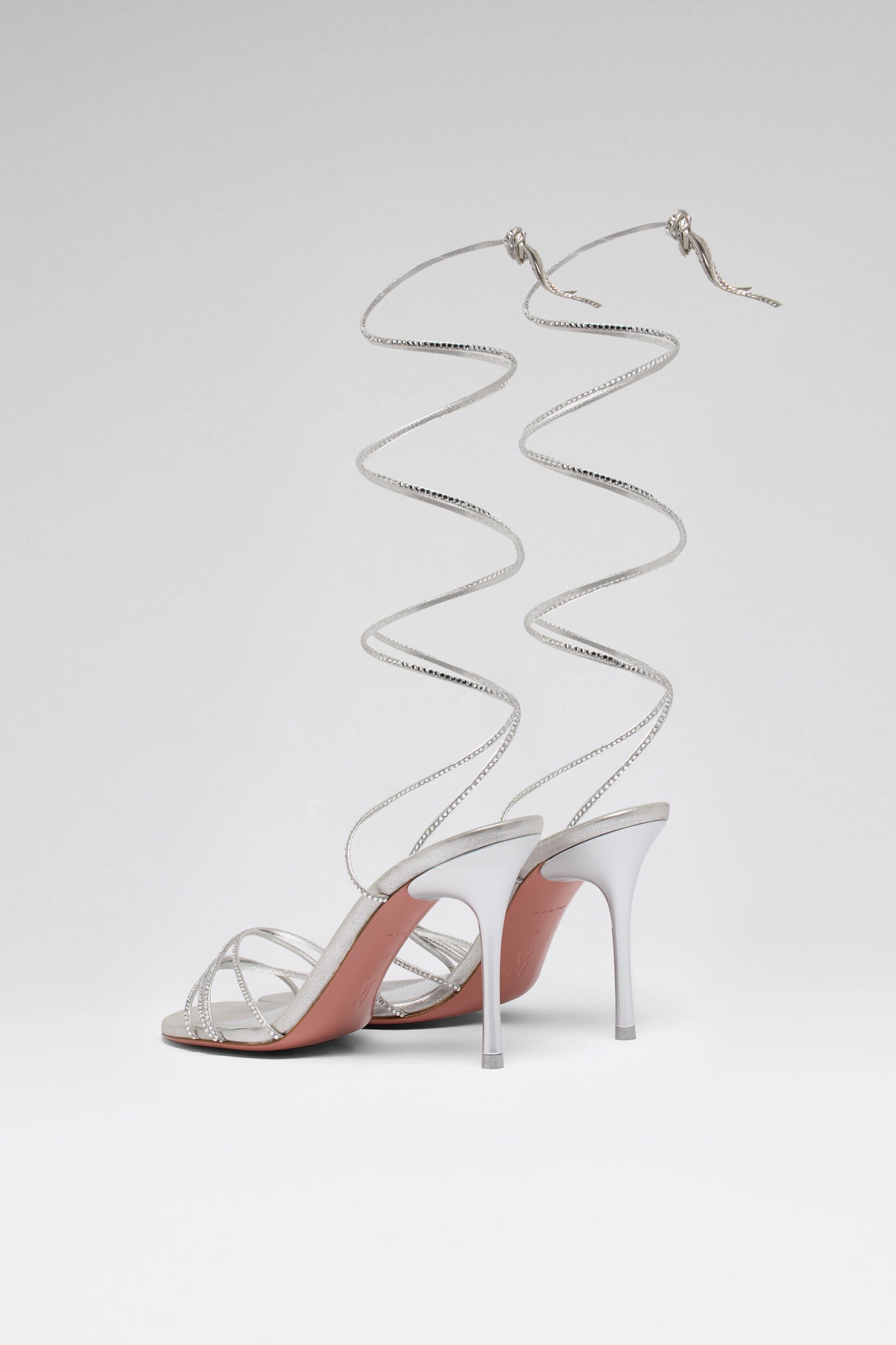 Lori silver suede crystals lace up for women