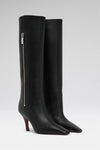 Mona black calf luxury boots