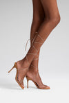 Lori 95 luxury latte suede lace-ups