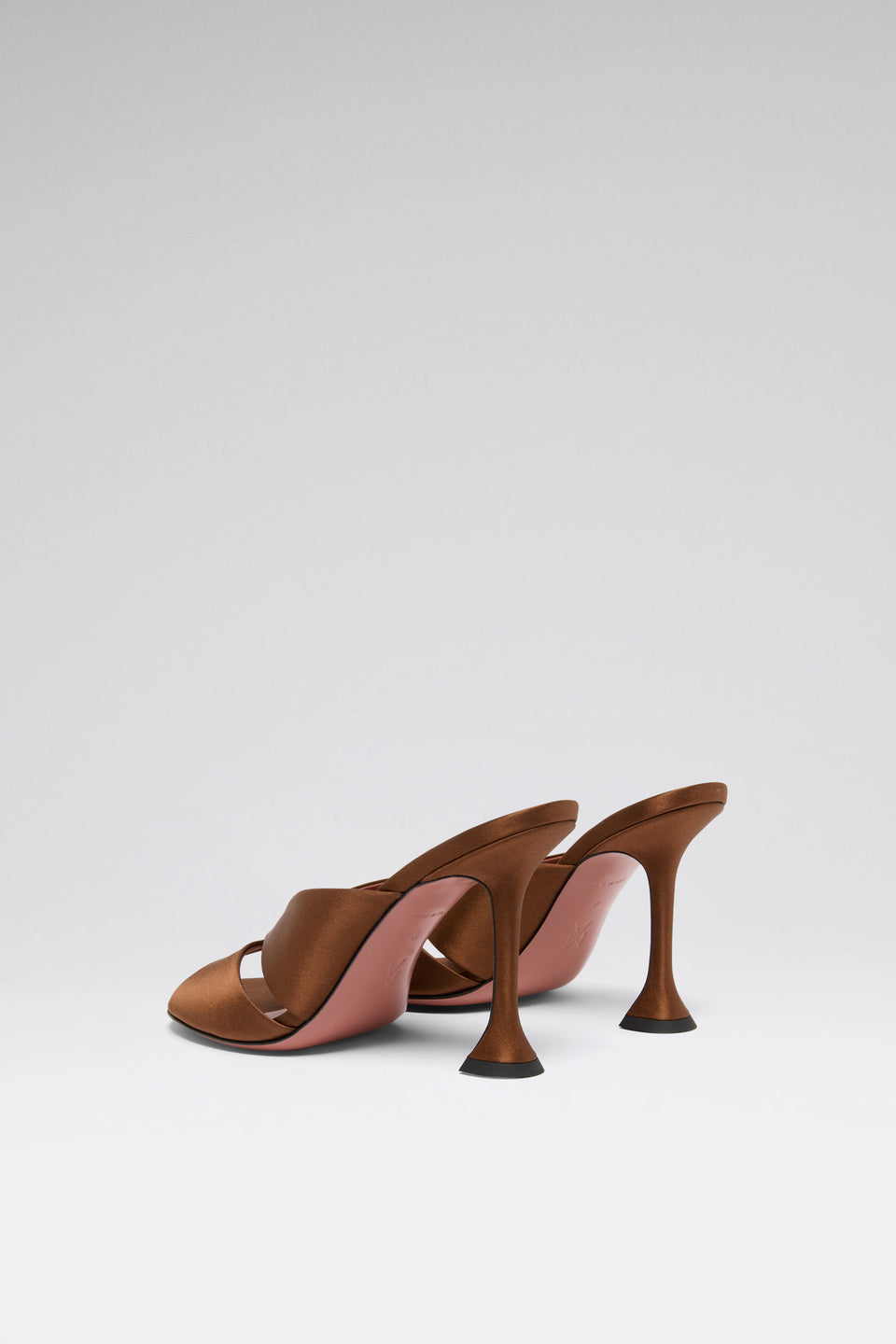 Salma 95 luxury mocha satin slippers