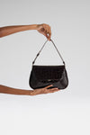 Ami Bag Brown Shiny Croco