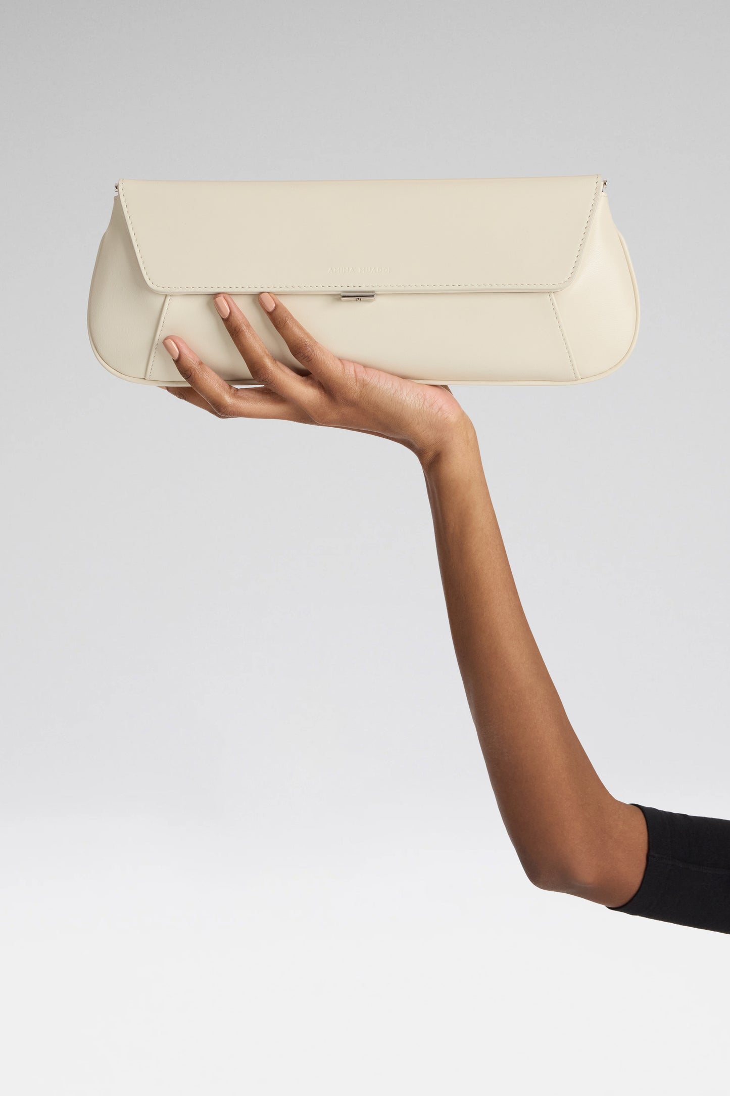 Ami Clutch Almond Nappa