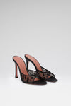 Alexa Lace Slipper 105 Black Leopard Lace