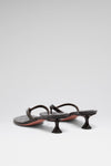 Juliette Thong 45 Shiny Coffee Croc
