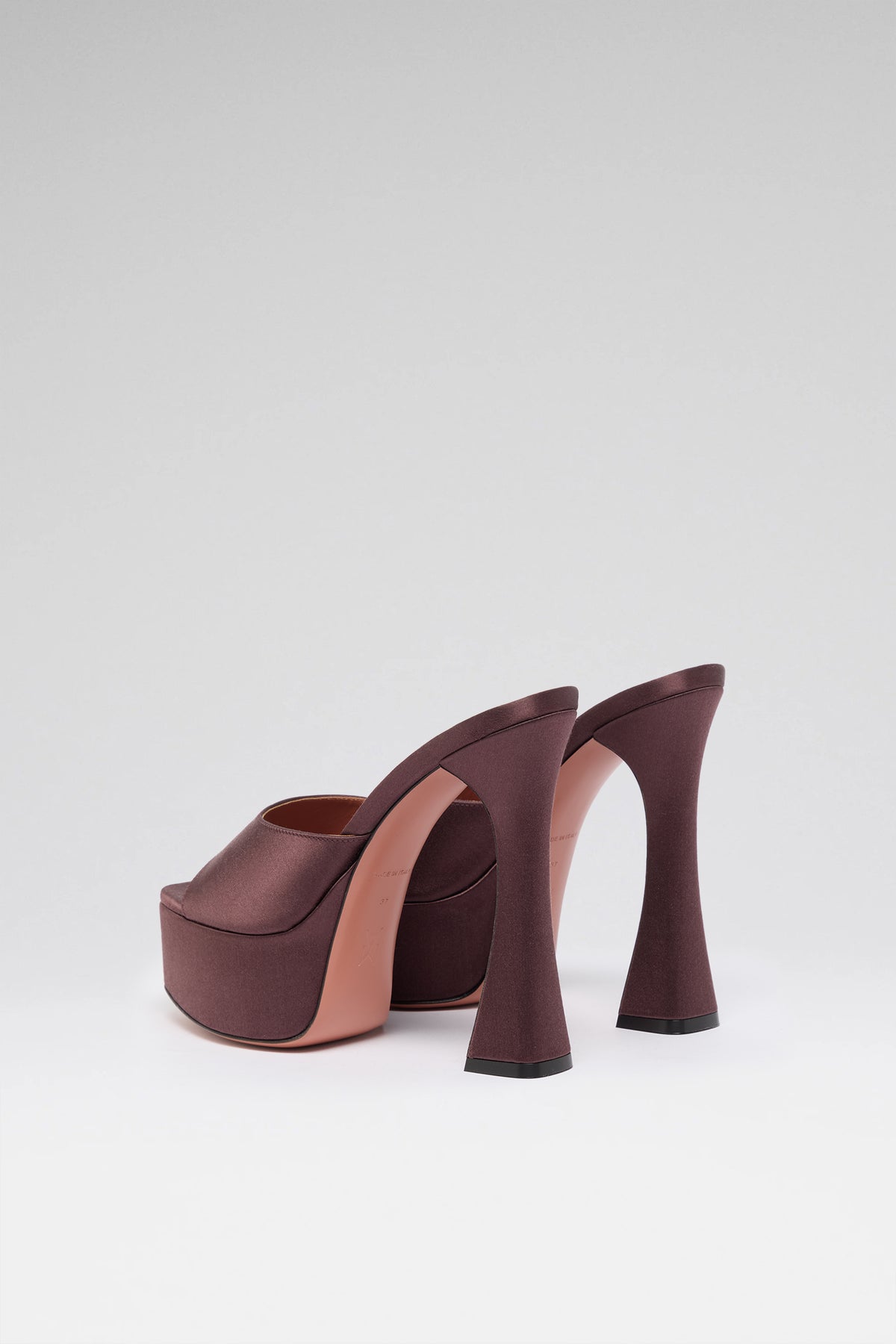 Dalida Slipper 140 Coffee Satin