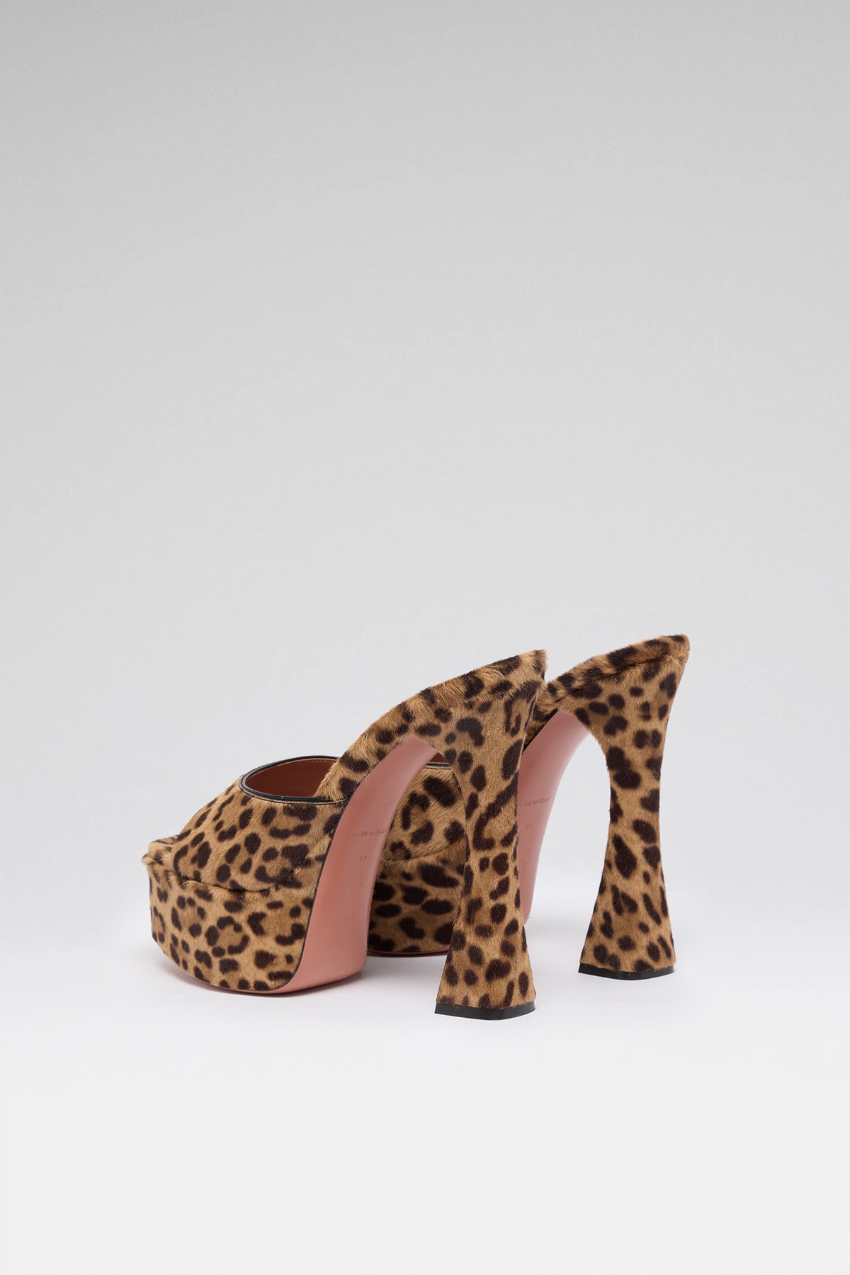Dalida 140 luxury leopard pony slippers for women