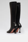 Iris 95 luxury black stretch boots for women