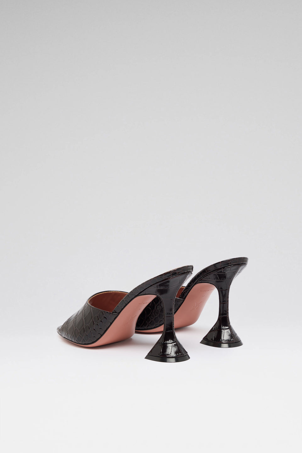 Lupita 95 luxury shiny coffee printed croc slippers for women