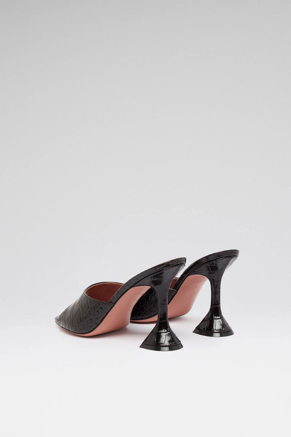 Lupita 95 luxury shiny coffee printed croc slippers for women