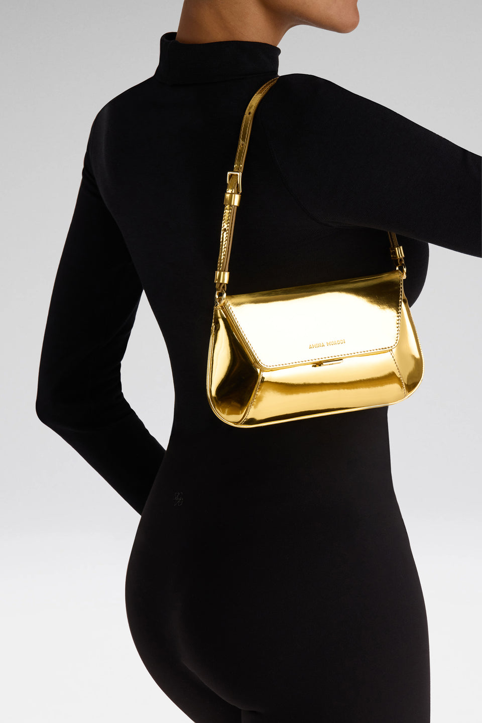 Ami Mini Gold Mirror And Gold Hardware