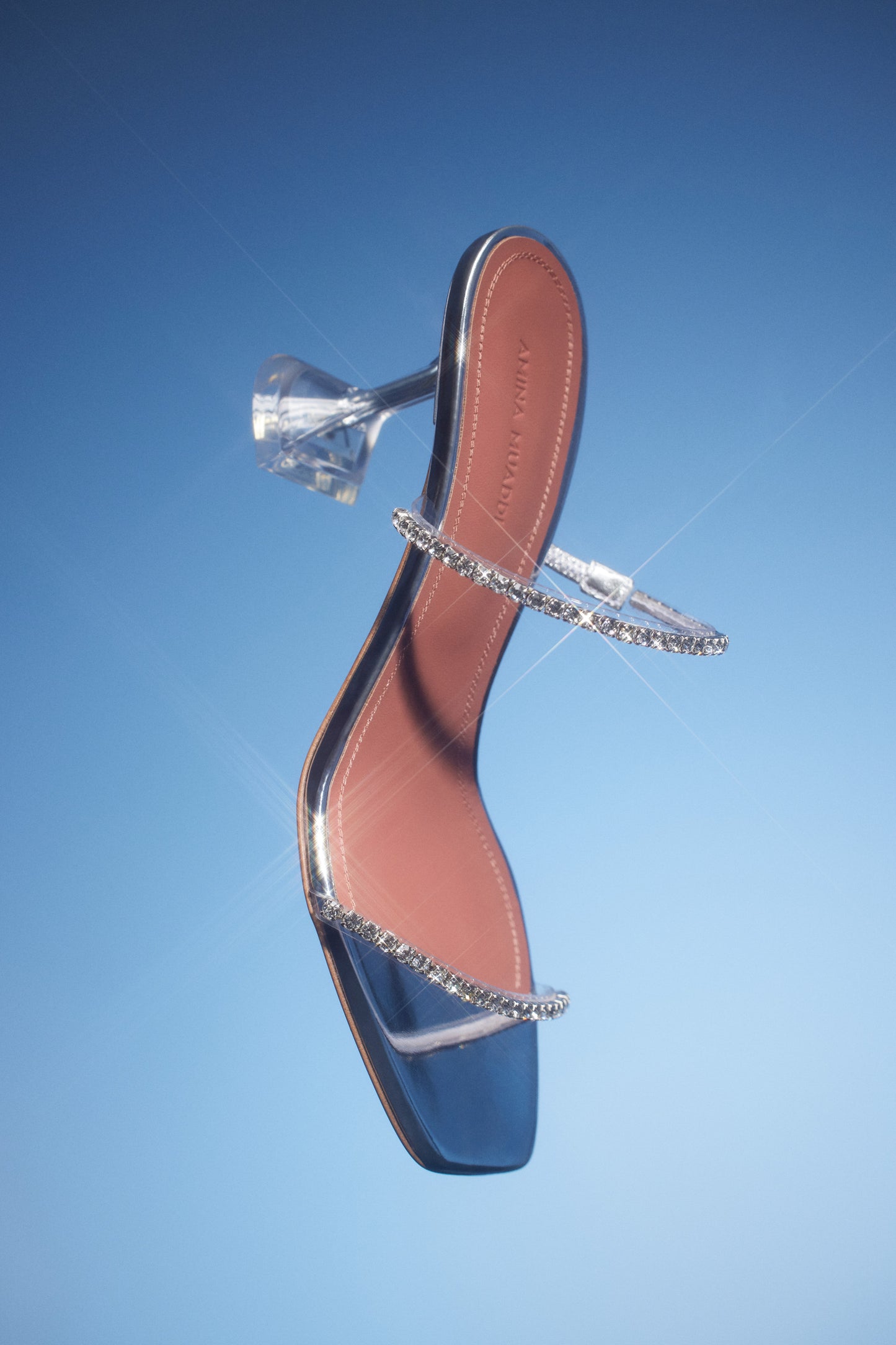 Gilda Glass Slipper 70 Transparent Pvc