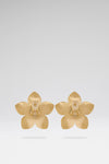 Vittoria Earring Green/Yellow Enamel Flower
