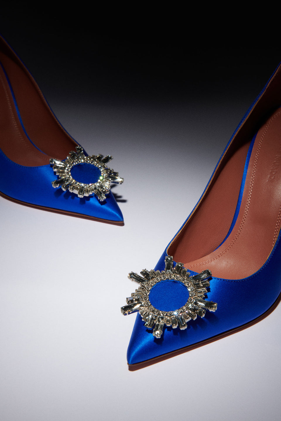 Begum Pump Electric Blue Satin