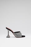 Lupita Crystal Slipper 95 Black Suede And White Crystals