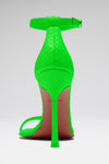 Kim Sandal 105 Fluo Green Snake
