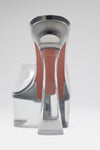 Dalida Glass Plateau Slipper 140 Transparent PVC
