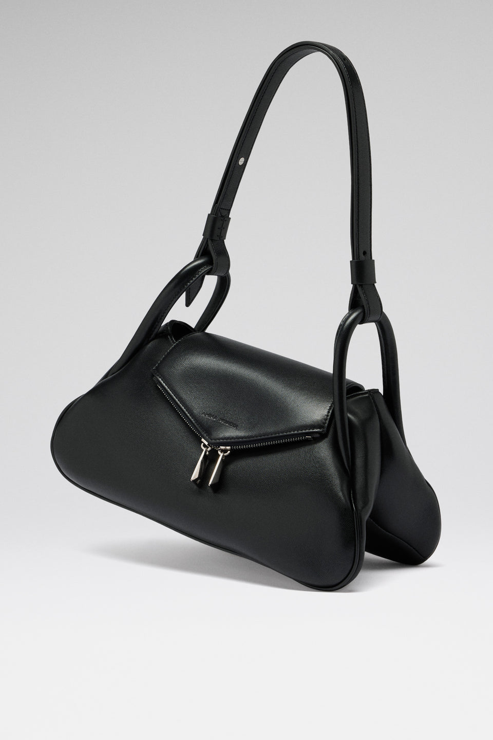 Gemini Shoulder Bag Black Nappa