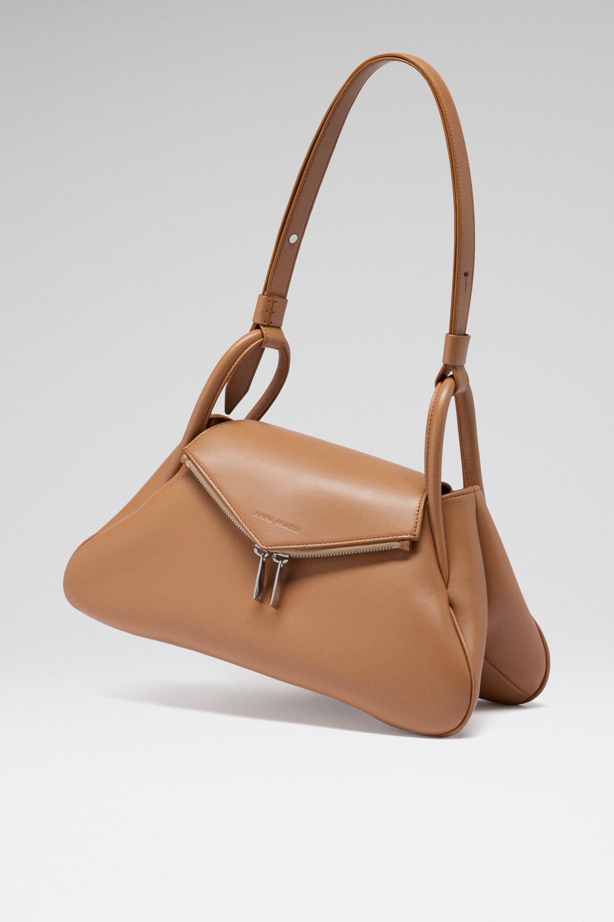 Gemini Shoulder Bag Latte Nappa