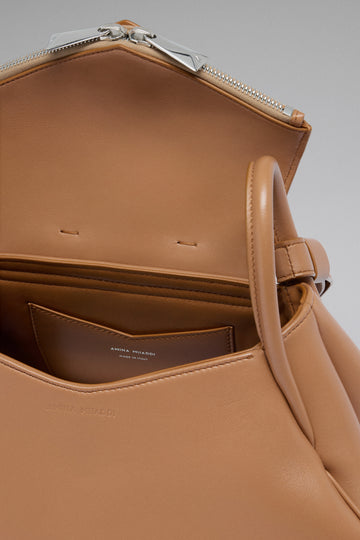 Gemini Shoulder Bag Latte Nappa