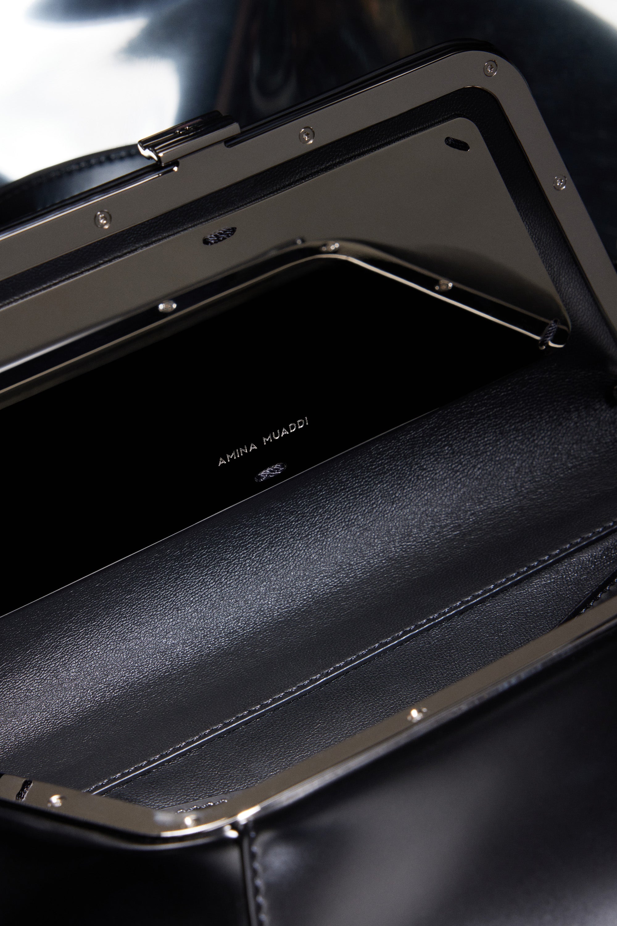 VIP【関税送料無料】希少 AMINA MUADDI SHOULDERBAGS Ami Shoulder Bag Black Spazzolato