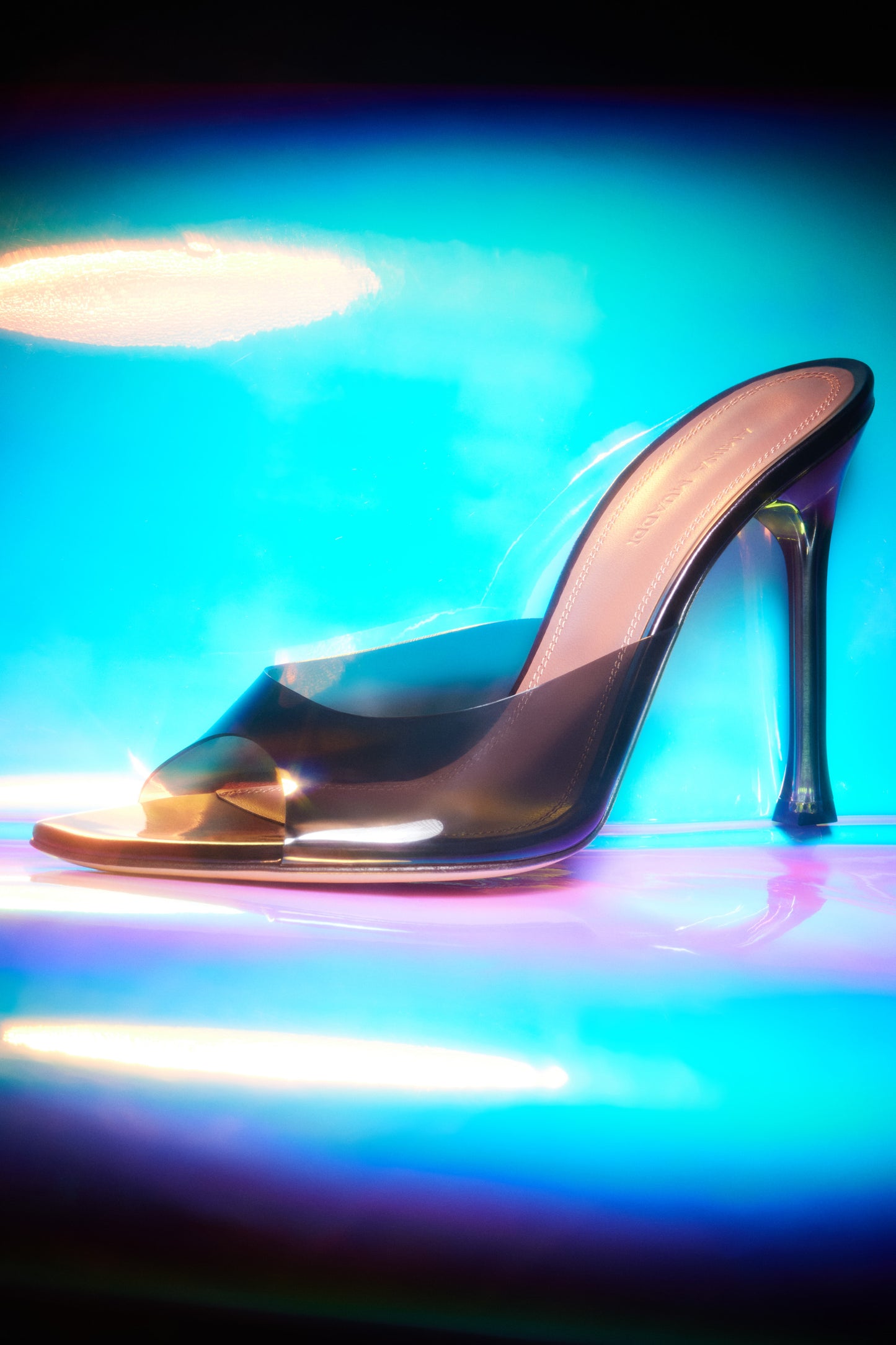 Alexa Glass Slipper 105 Black Pvc
