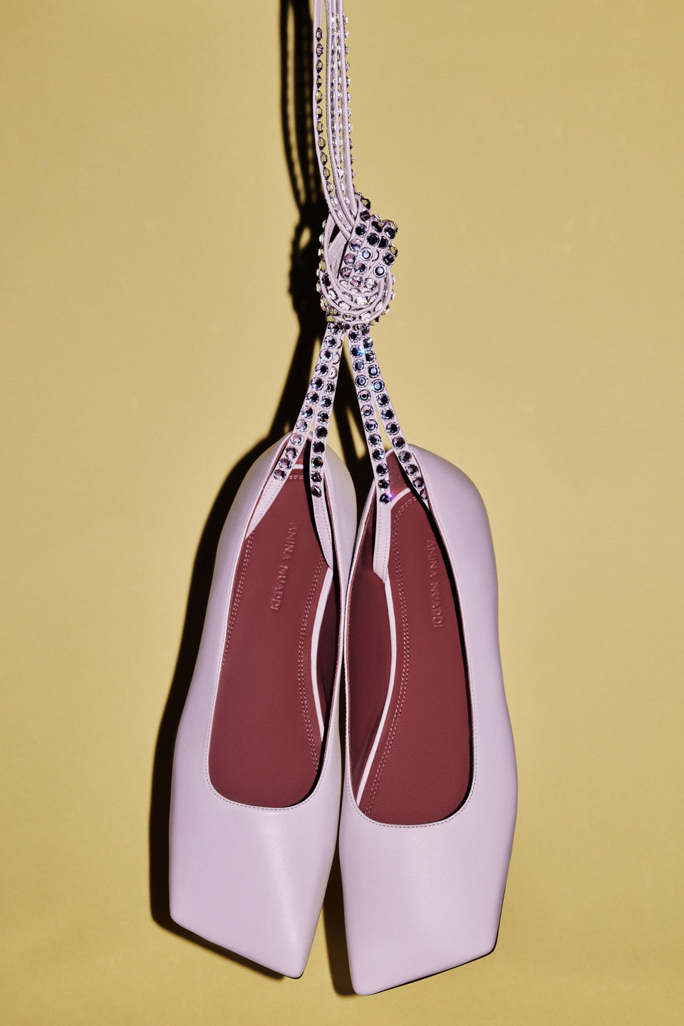 Ane Lace Up Flat White Nappa