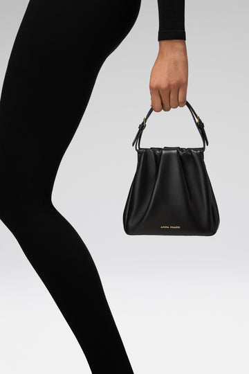 Vittoria Bag Black Nappa And Gold Hardware